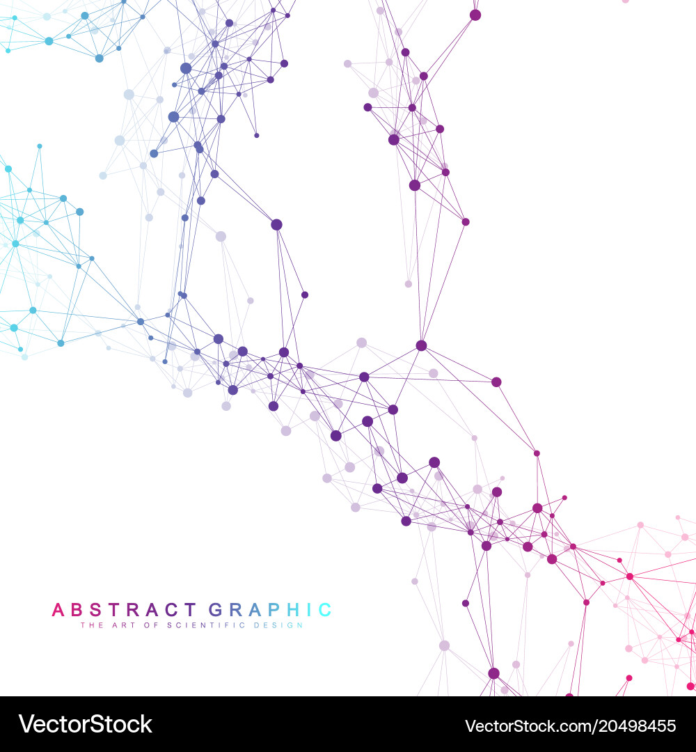 Connected Network Abstract Vector Image