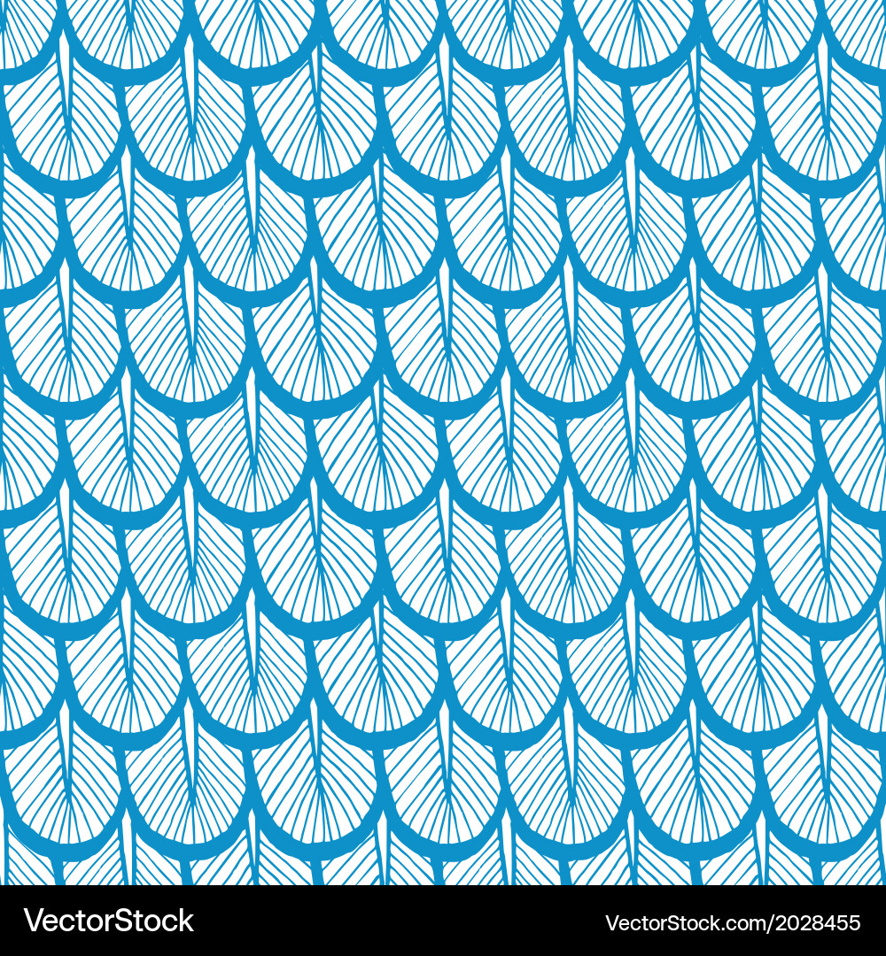 Feather Seamless Pattern vector image