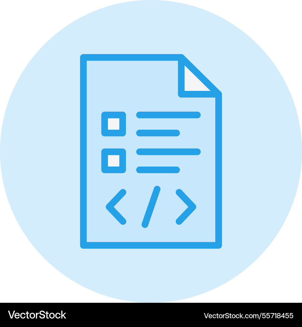 Script icon design Vector Image