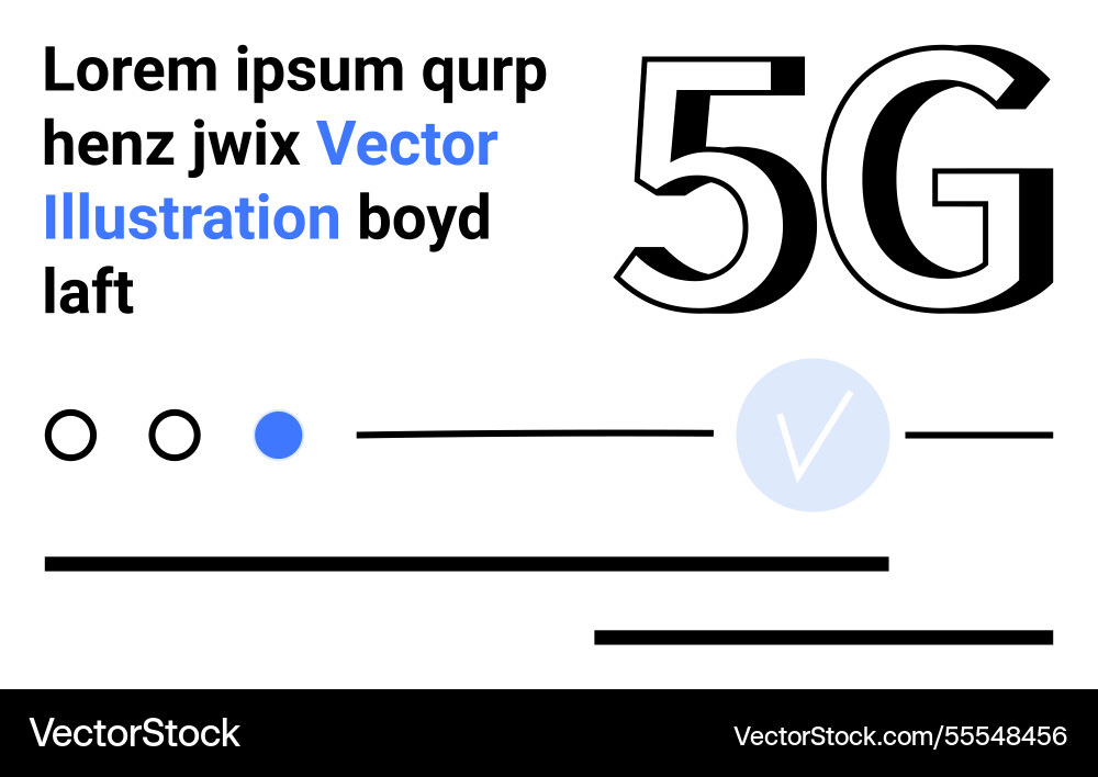 Modern design elements with 5g text and abstract Modern design elements with 5g text and abstract Vector Image