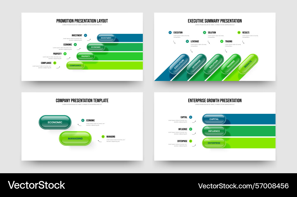 Visual introduction four five two three element vector image