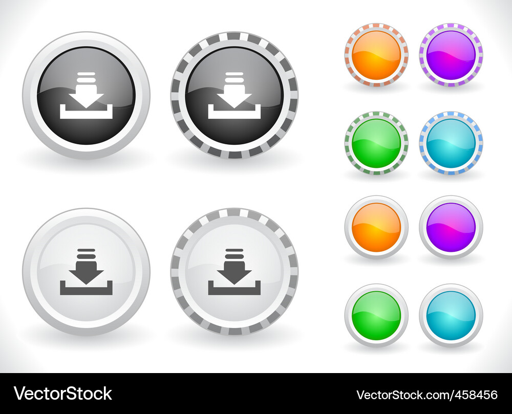 Web menu items Vector Image