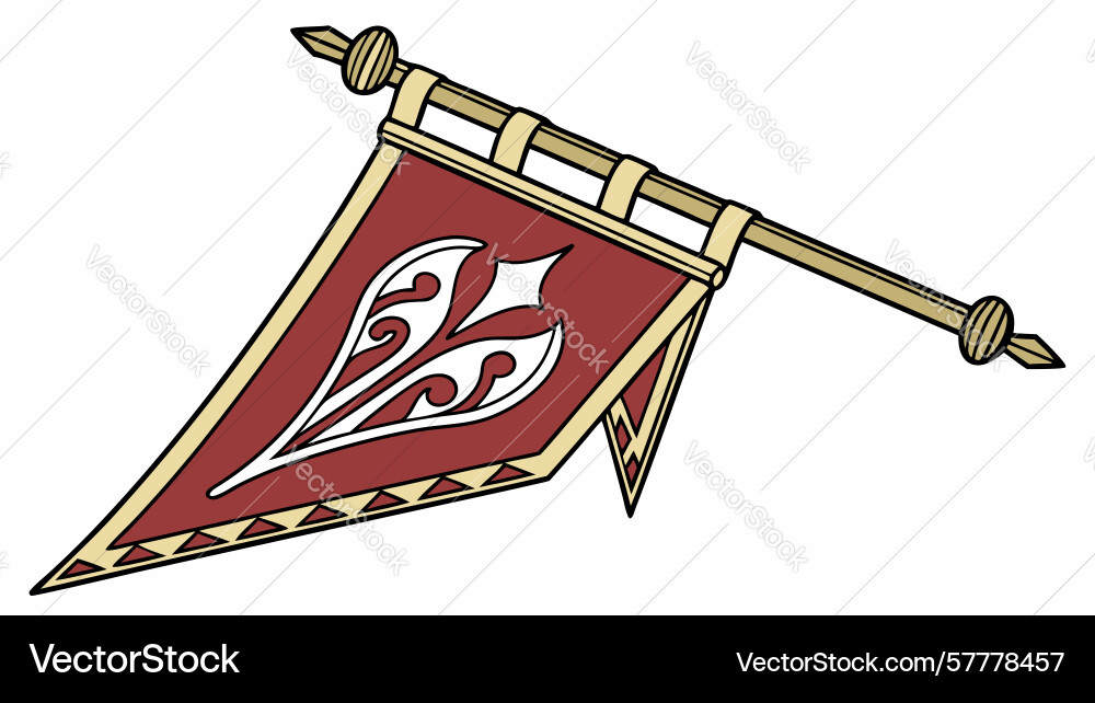 Ornate flying carpet with intricate patterns Vector Image
