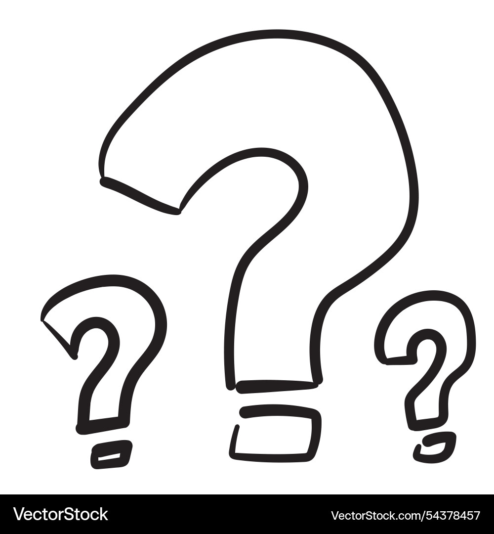 Set of different question marks quest and inquire Set of different question marks quest and inquire vector image