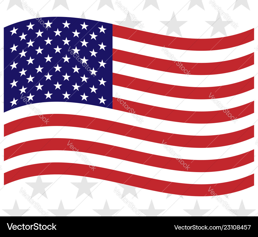 Us flag icon patriotic background Us flag icon patriotic background vector image