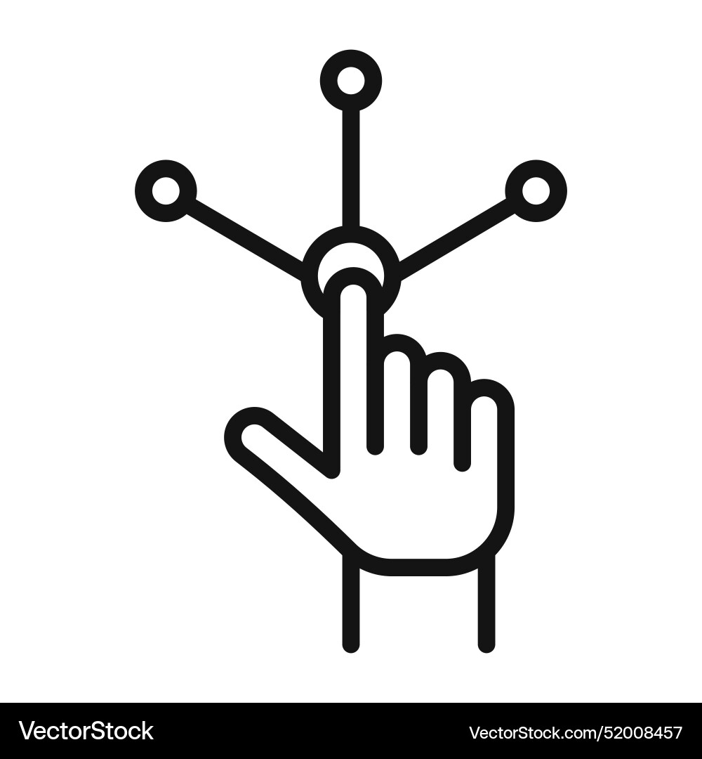 User interaction icon ideal for digital interfaces User interaction icon ideal for digital interfaces vector image