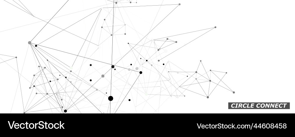 Abstract Connection Network vector image