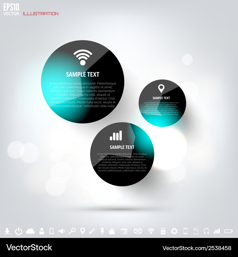 Cloud Computing Background with Web Icons vector image
