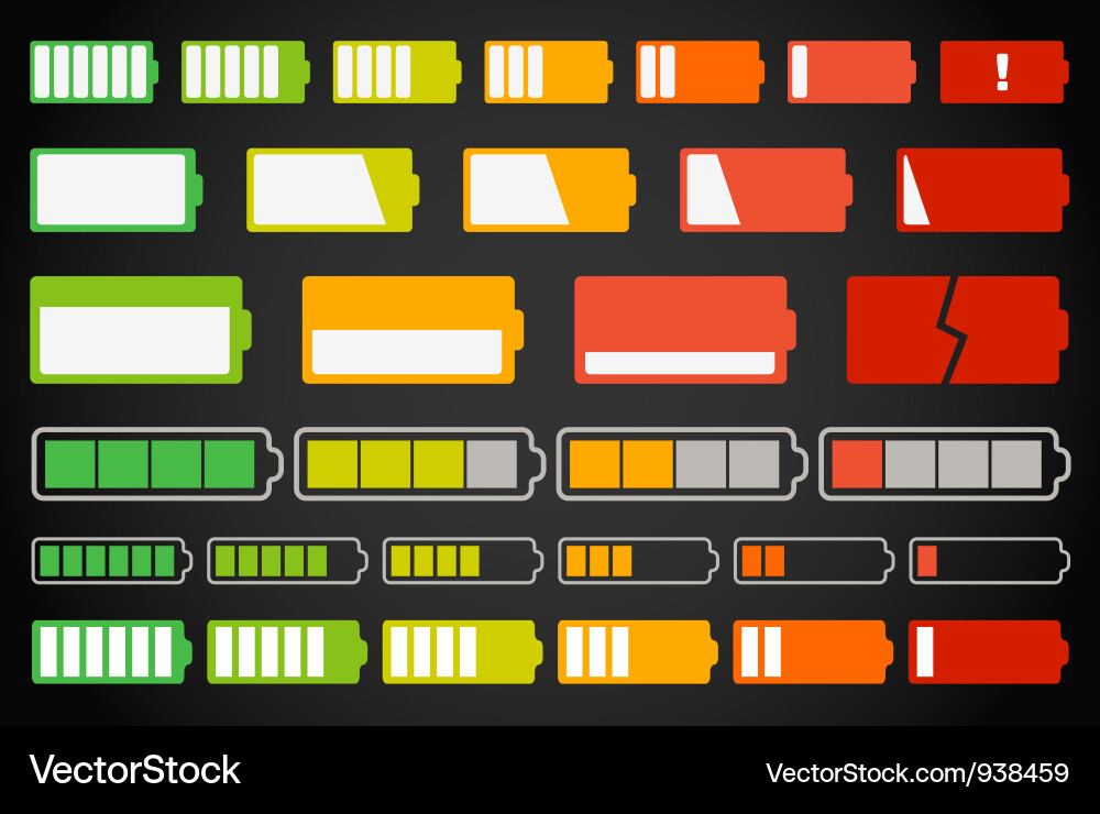 Battery Level Indicator vector image
