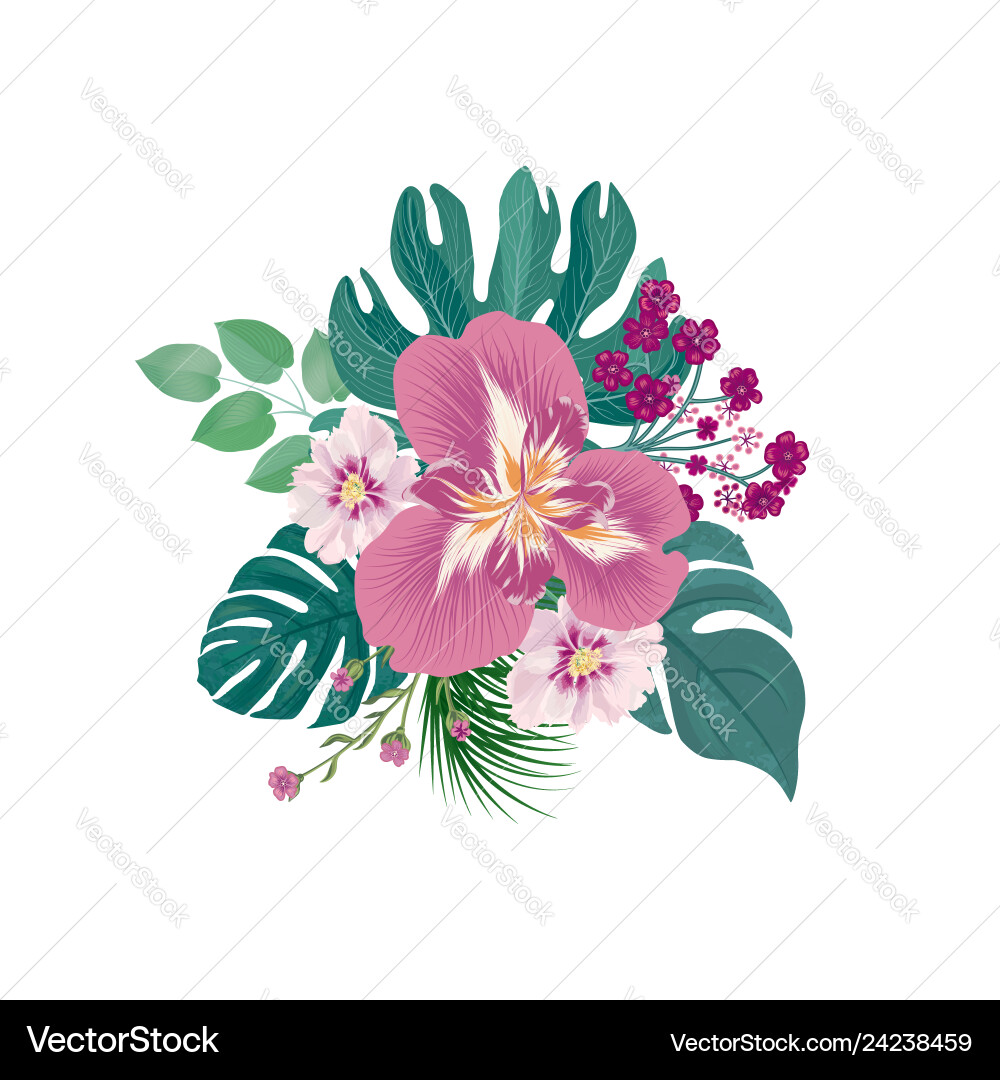 Blumenstrauß über weißem Hintergrund Blumen Blumenstrauß über weißem Hintergrund Blumen vektorbild