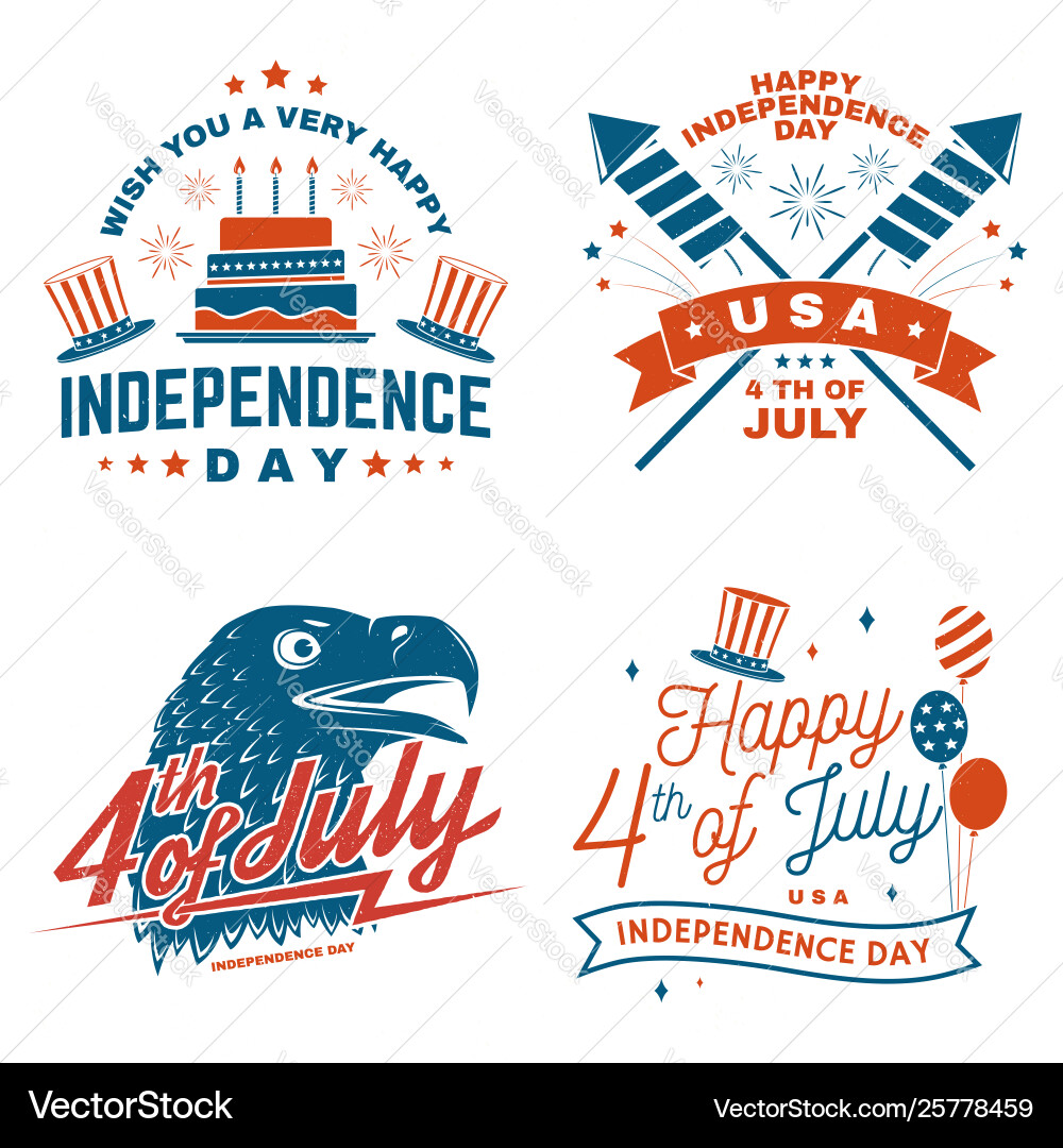 Retro 4th of July Celebration vector image