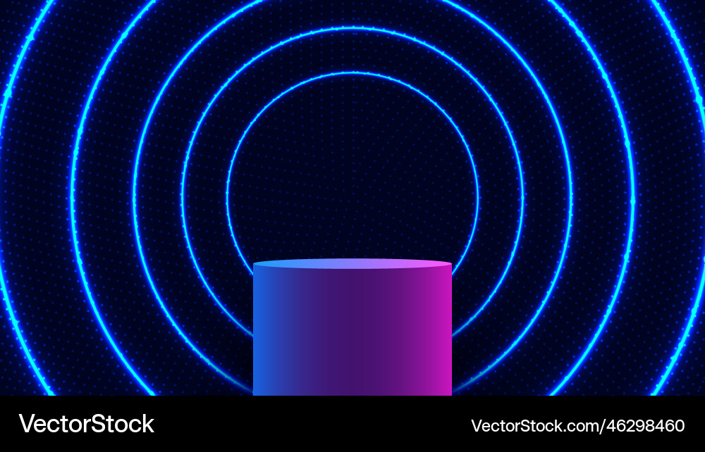 Abstract technology concept 3d realistic empty Abstract technology concept 3d realistic empty vector image