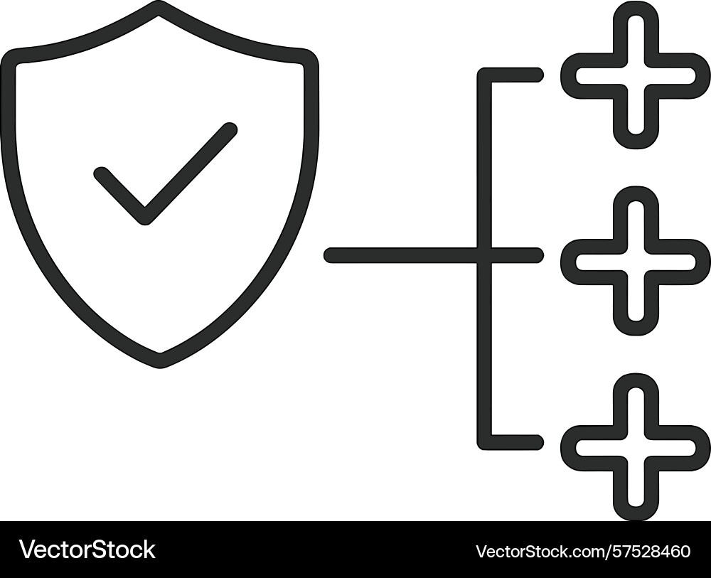 Concept design of security features with a Concept design of security features with a vector image