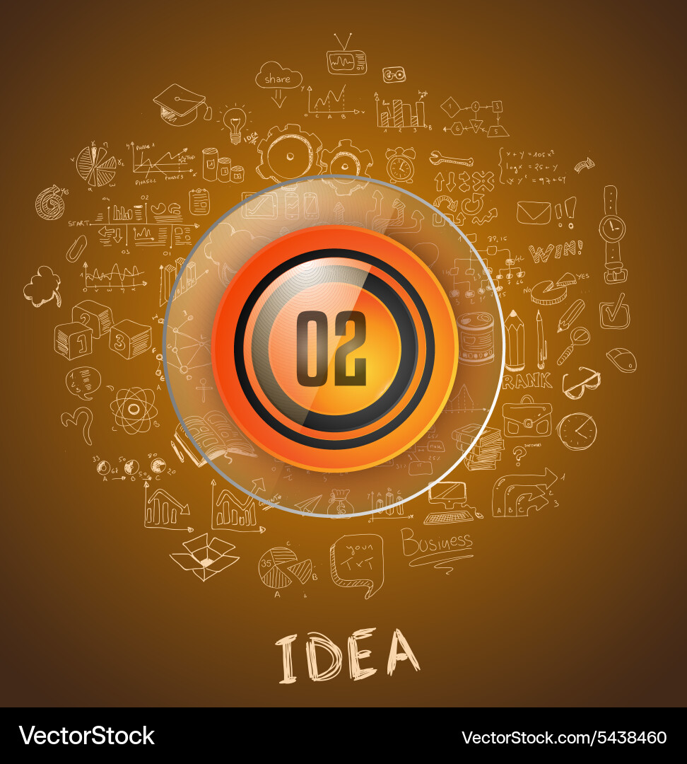 Infographic template for modern data visualization Vector Image