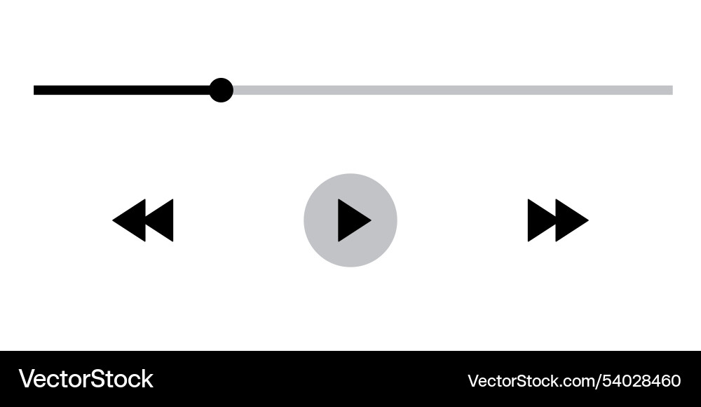 Template video player for web and mobile apps Template video player for web and mobile apps vector image