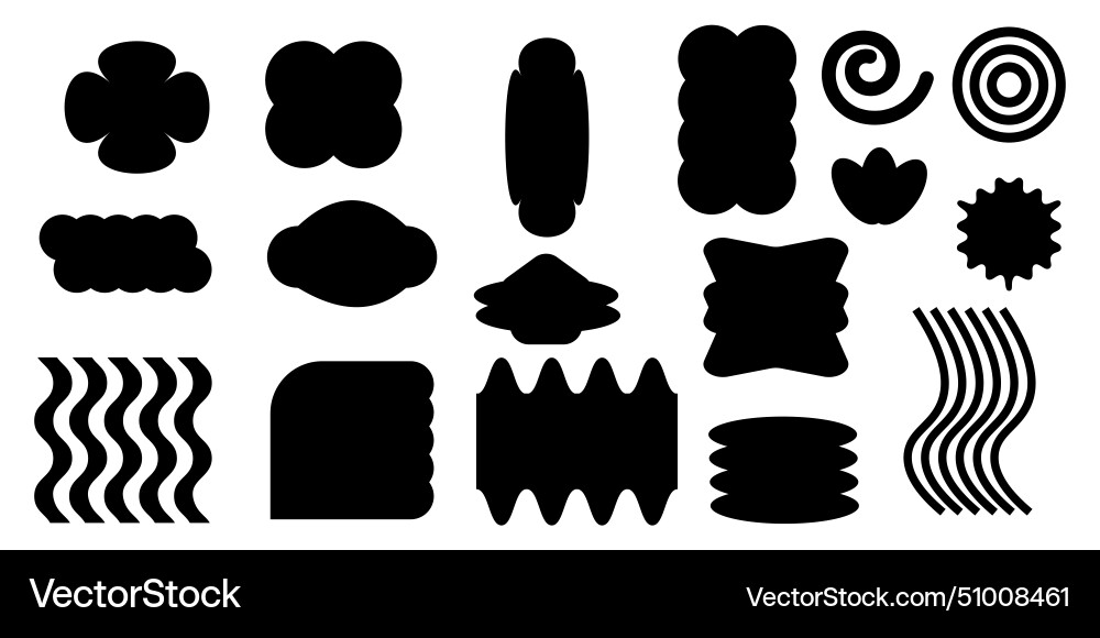 Black free form 0503 Royalty Free Vector Image