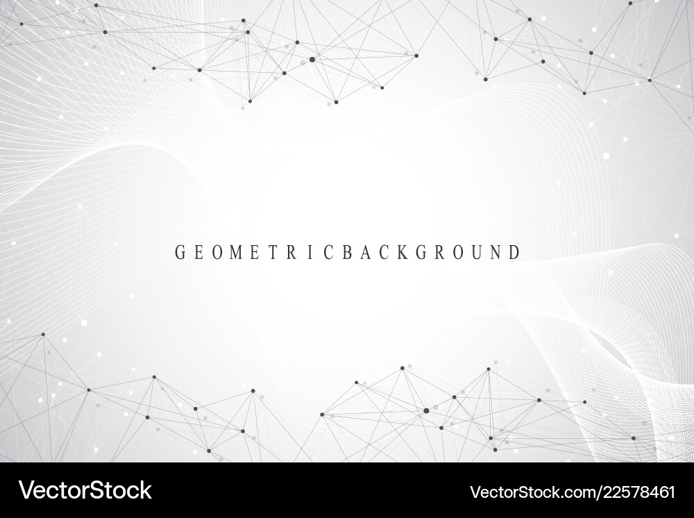 Geometric abstract background with connected line Geometric abstract background with connected line vector image
