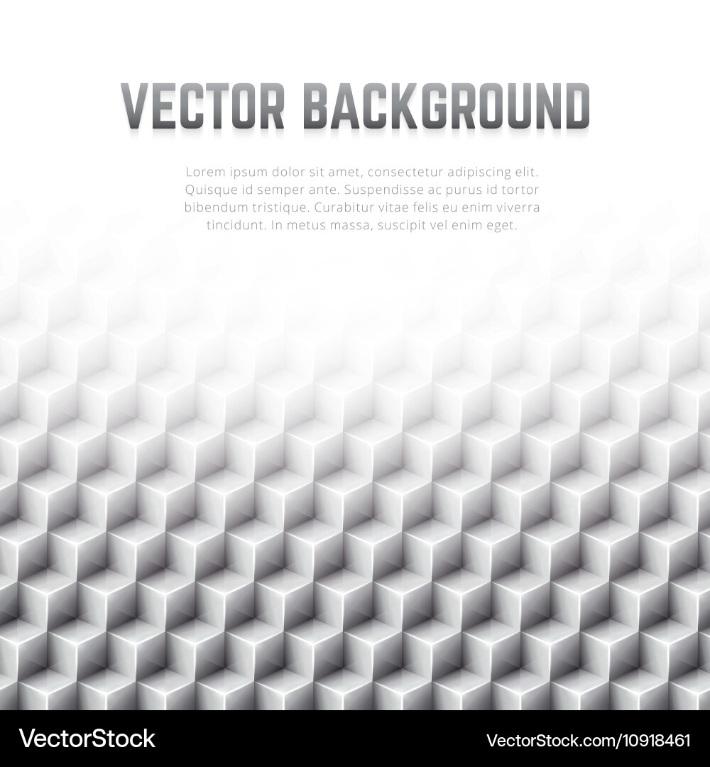 Modern 3D Cube Background vector image