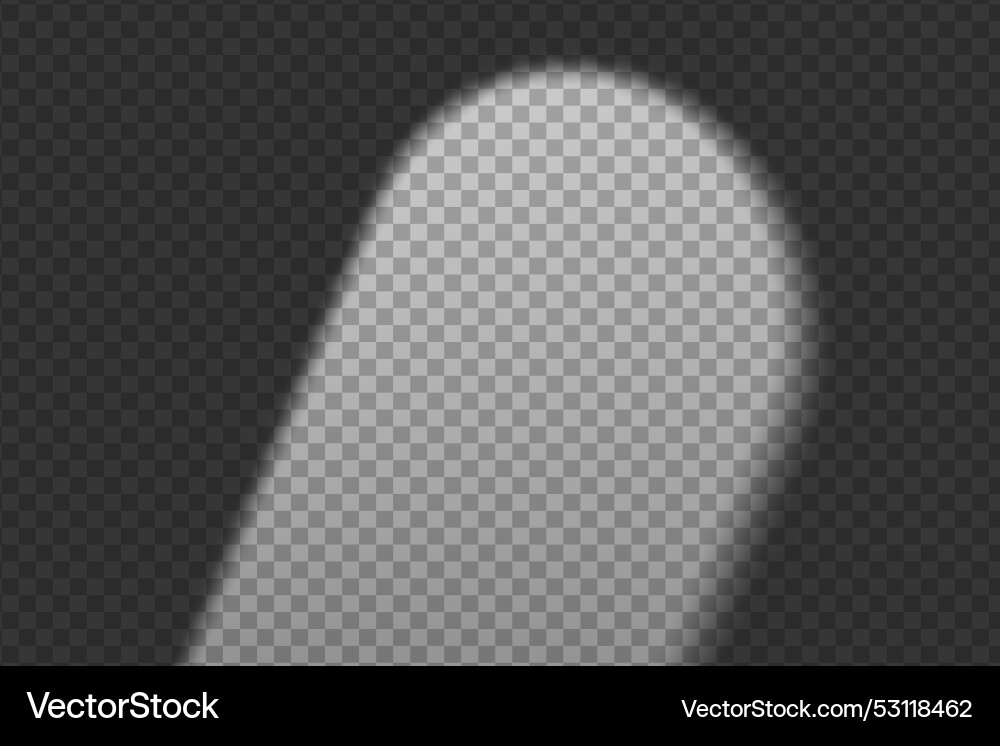 Light effect shadow overlay from arch doorway Vector Image