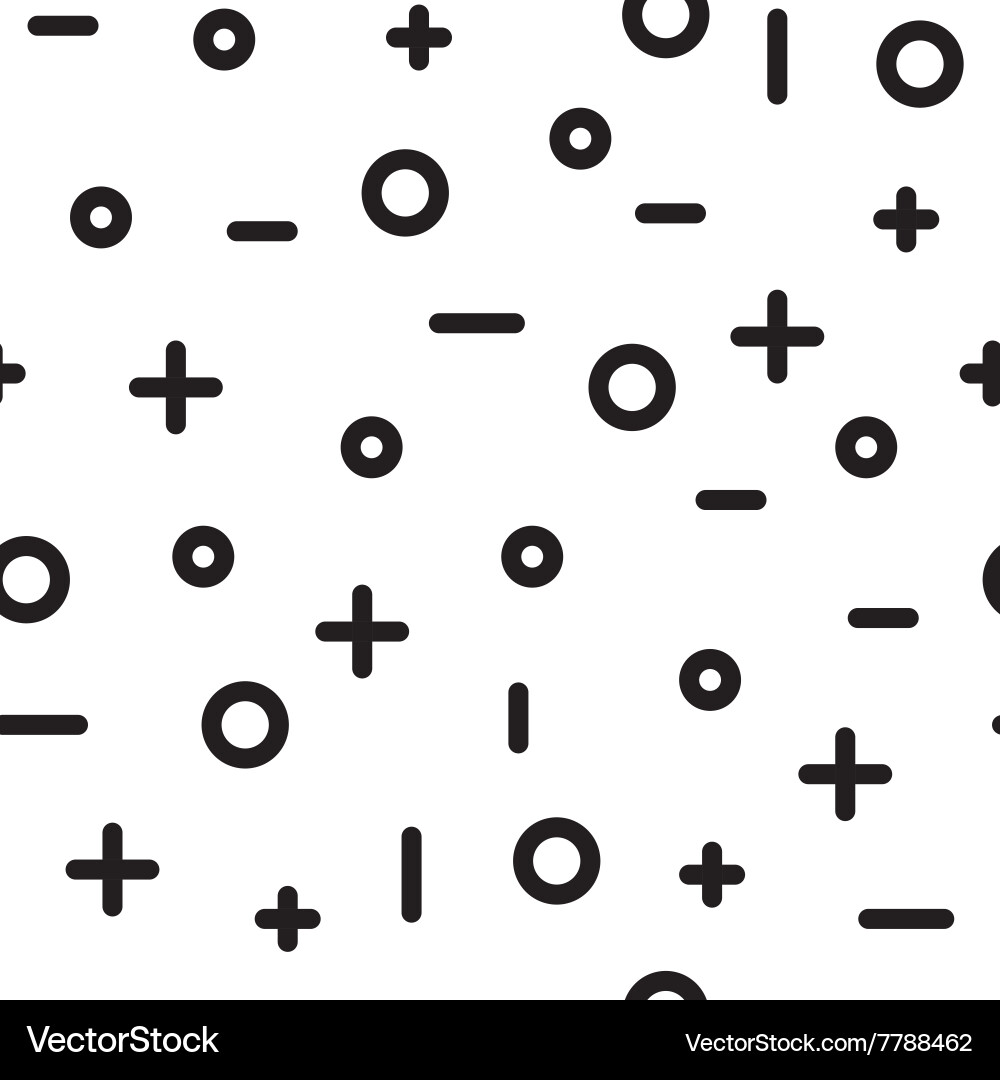 Memphis Geometric Pattern vector image