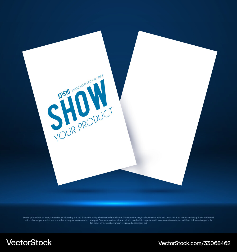 Realistic flying business cards posters and flyer Realistic flying business cards posters and flyer vector image