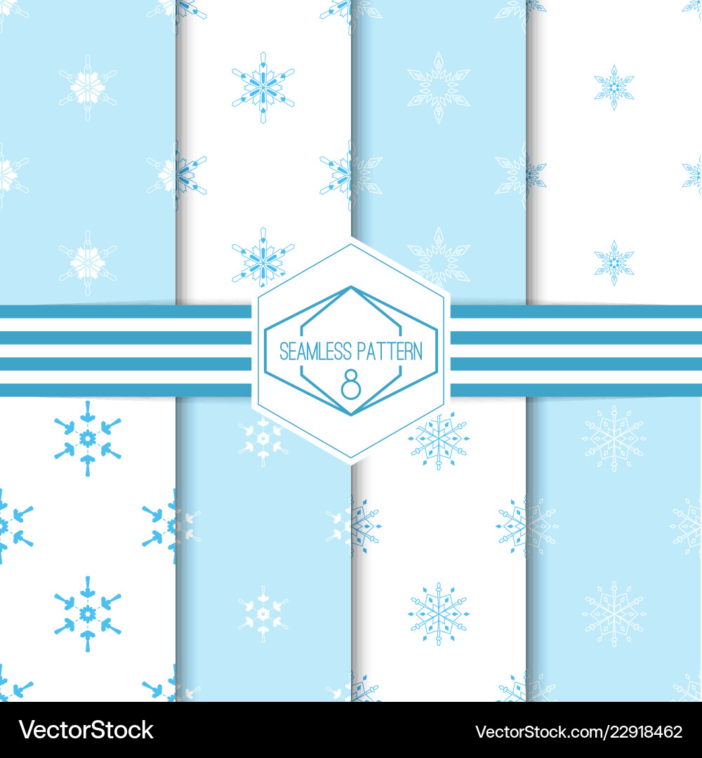 Seamless pattern with snowflakes Vector Image