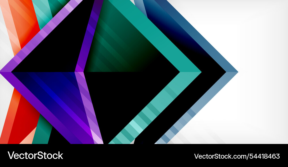 Abstract background color triangles and arrows Abstract background color triangles and arrows vector image