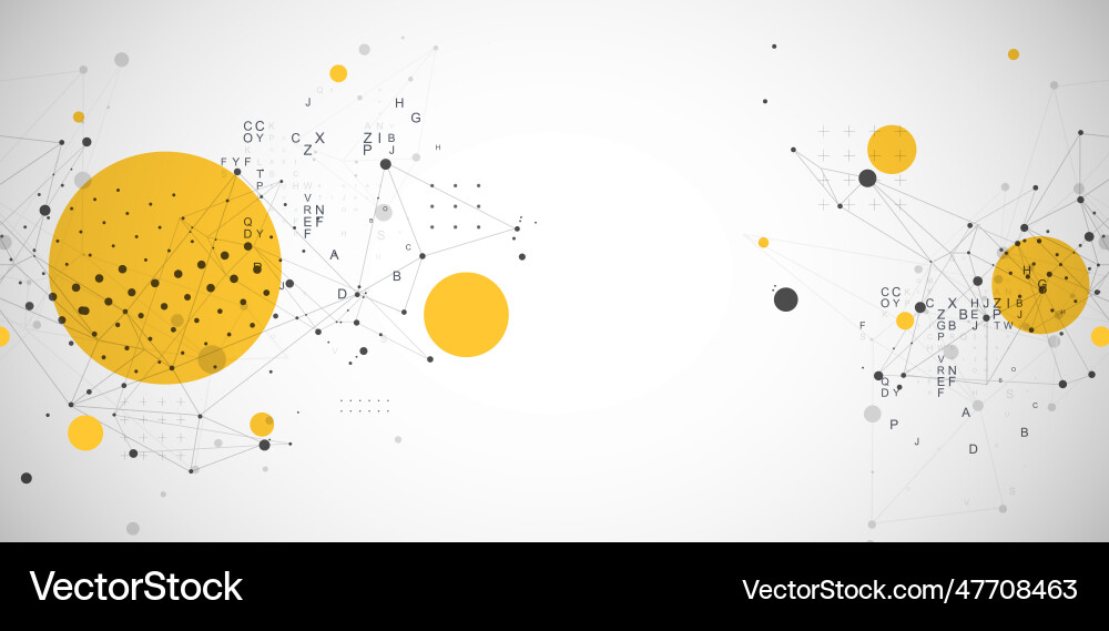 Template for science and technology presentation Vector Image