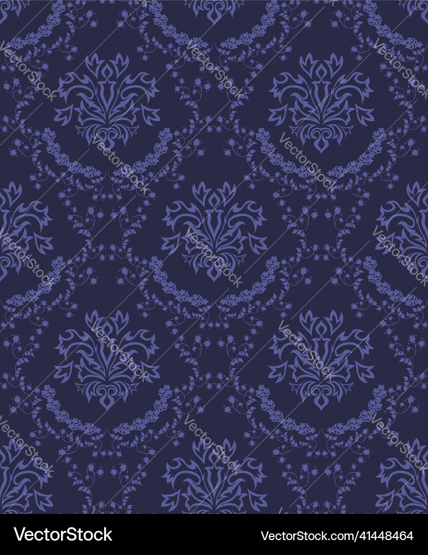 Damask seamless pattern Damask seamless pattern Vector Image