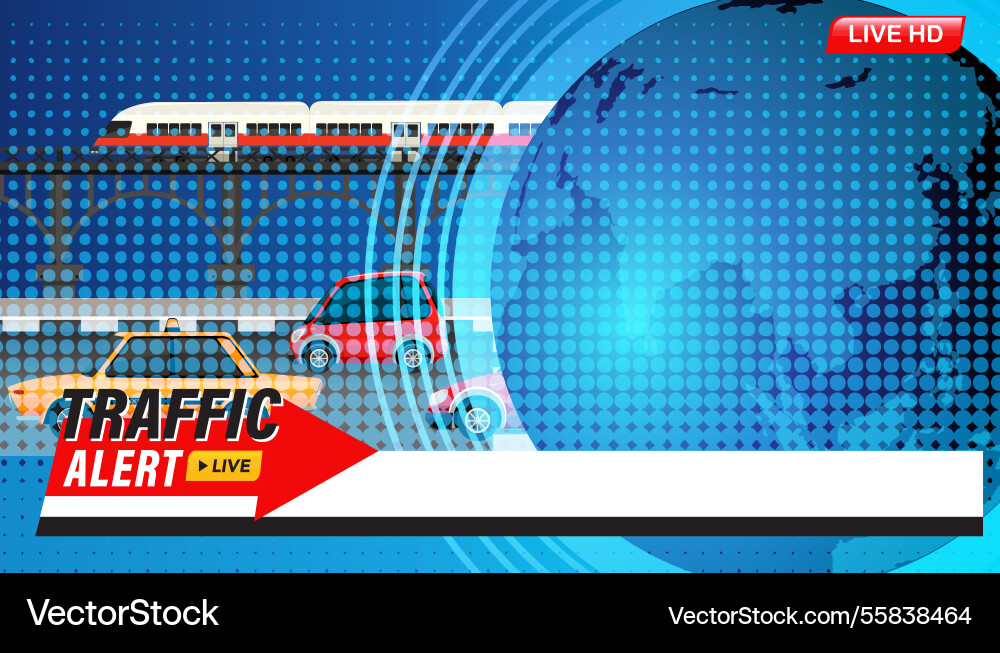 Featuring traffic elements with a global theme Featuring traffic elements with a global theme vector image