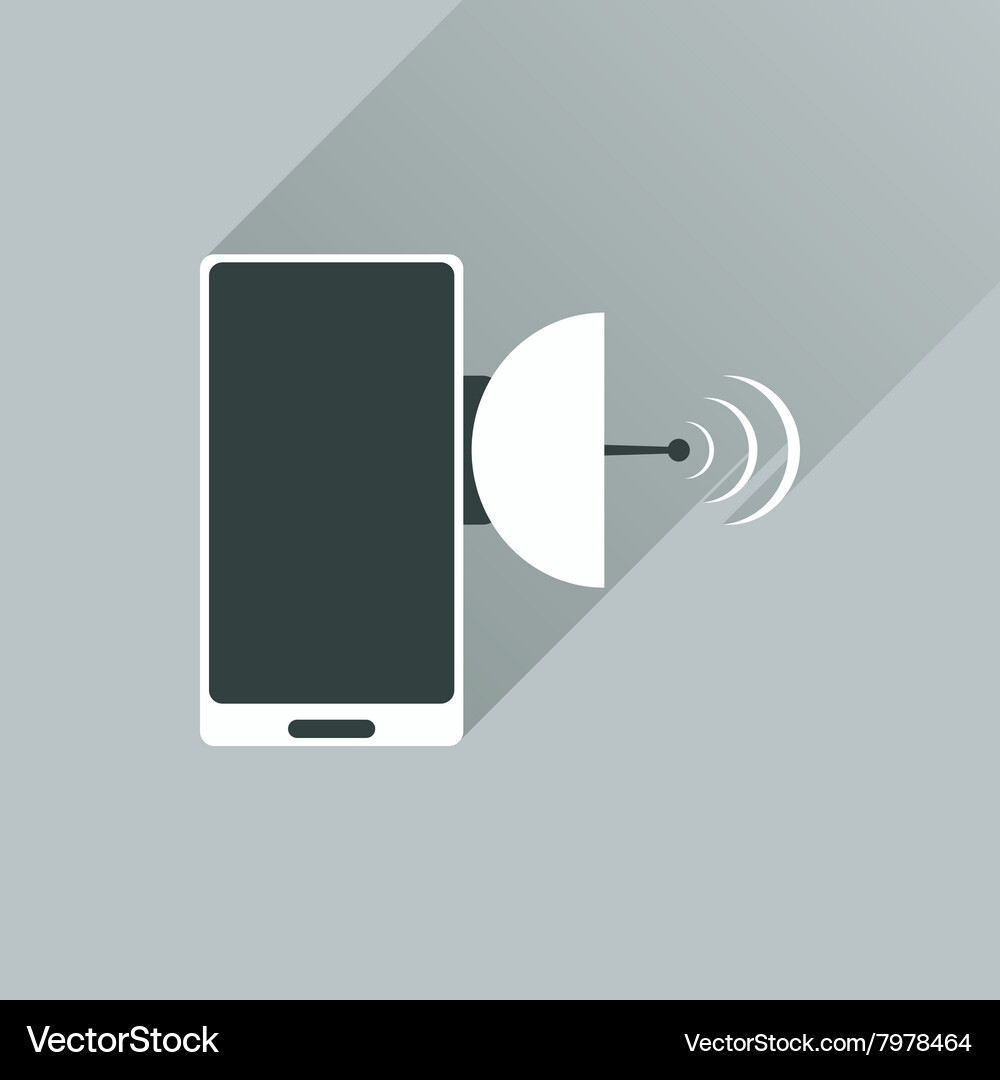 Flat web icon with long shadow mobile navigation Vector Image