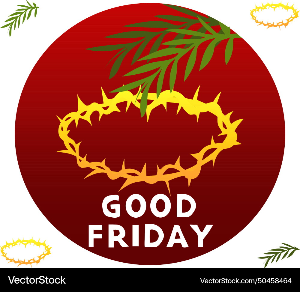 March 29 is good friday Royalty Free Vector Image