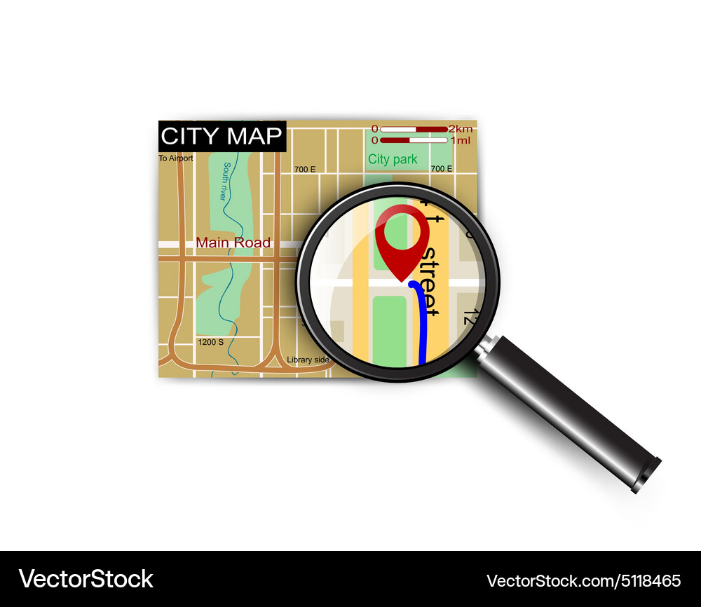 Map icon with pin pointer Vector Image