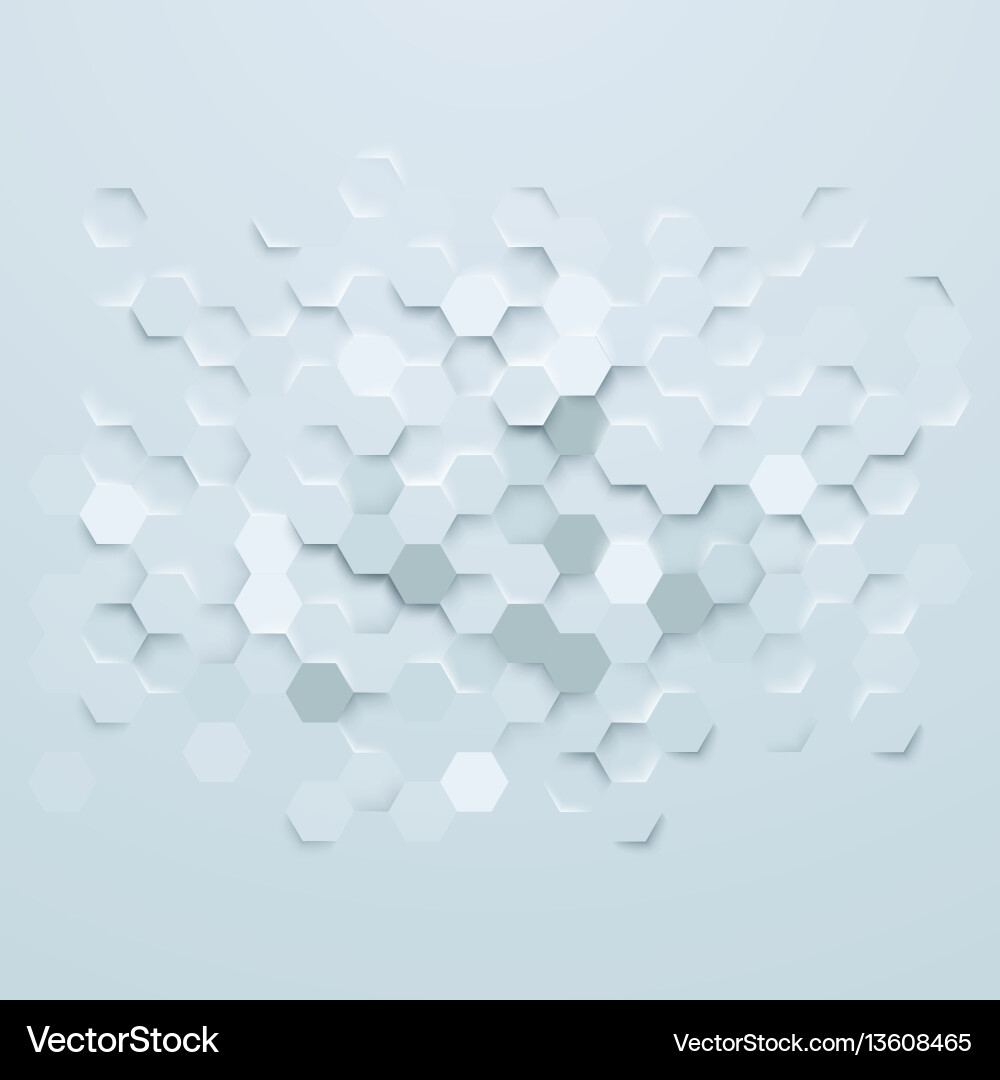 Modern Hexagon Pattern Background vector image