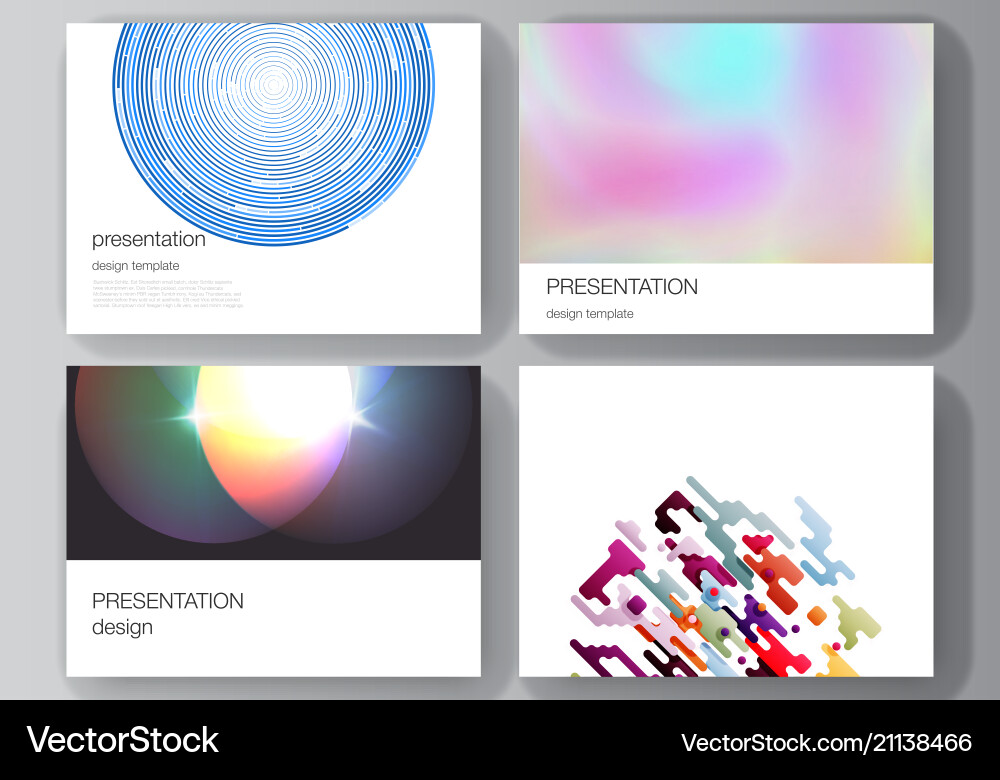 Abstract Presentation Slides vector image