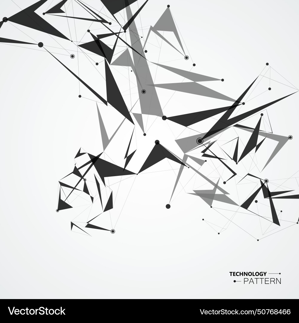 Abstract science and technology design vector image