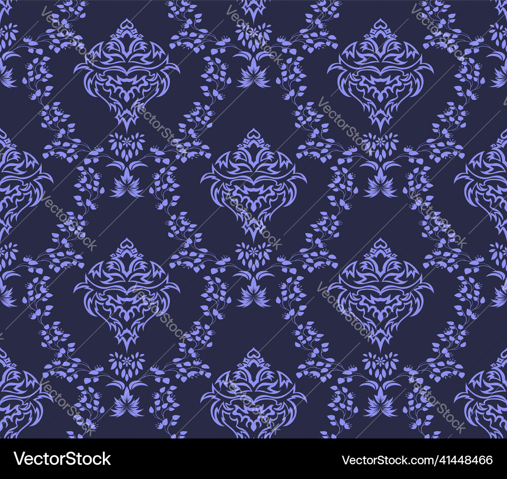 Damask seamless pattern Vector Image