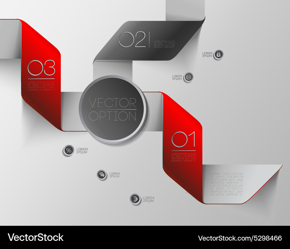 Design elements for options Vector Image