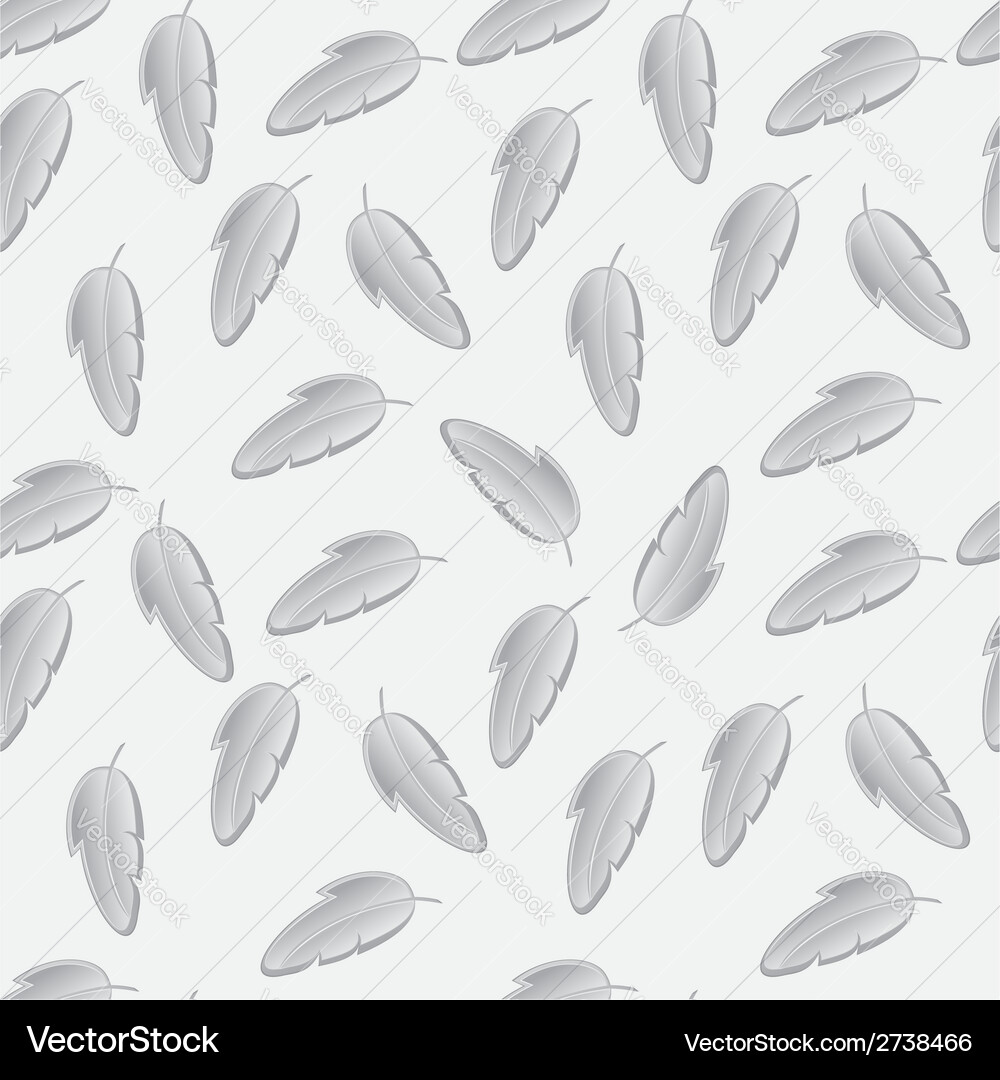 Feather seamless pattern Vector Image