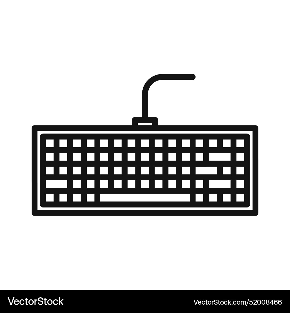 Keyboard icon for typing practice Keyboard icon for typing practice vector image
