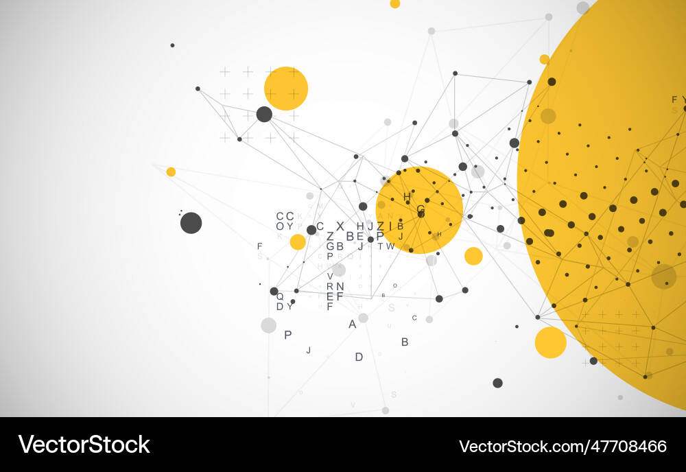 Template for science and technology presentation Vector Image
