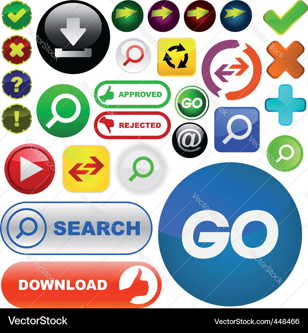 Web elements Vector Image