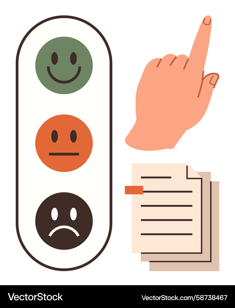 Customer Feedback Rating System Vector Image