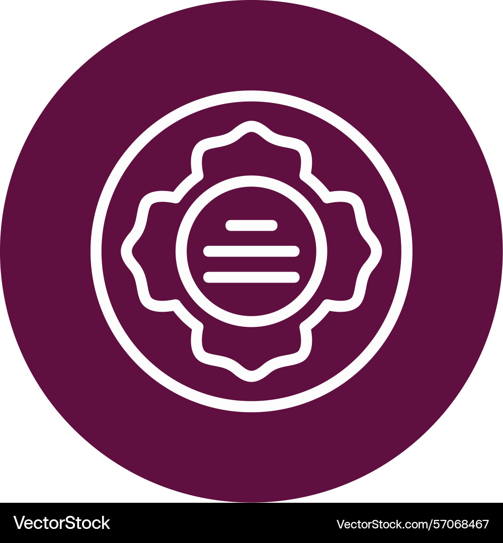 Firefighter patch line circle style icon design Vector Image