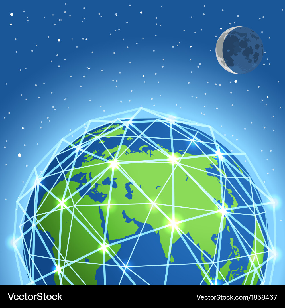 Global Network Connection vector image