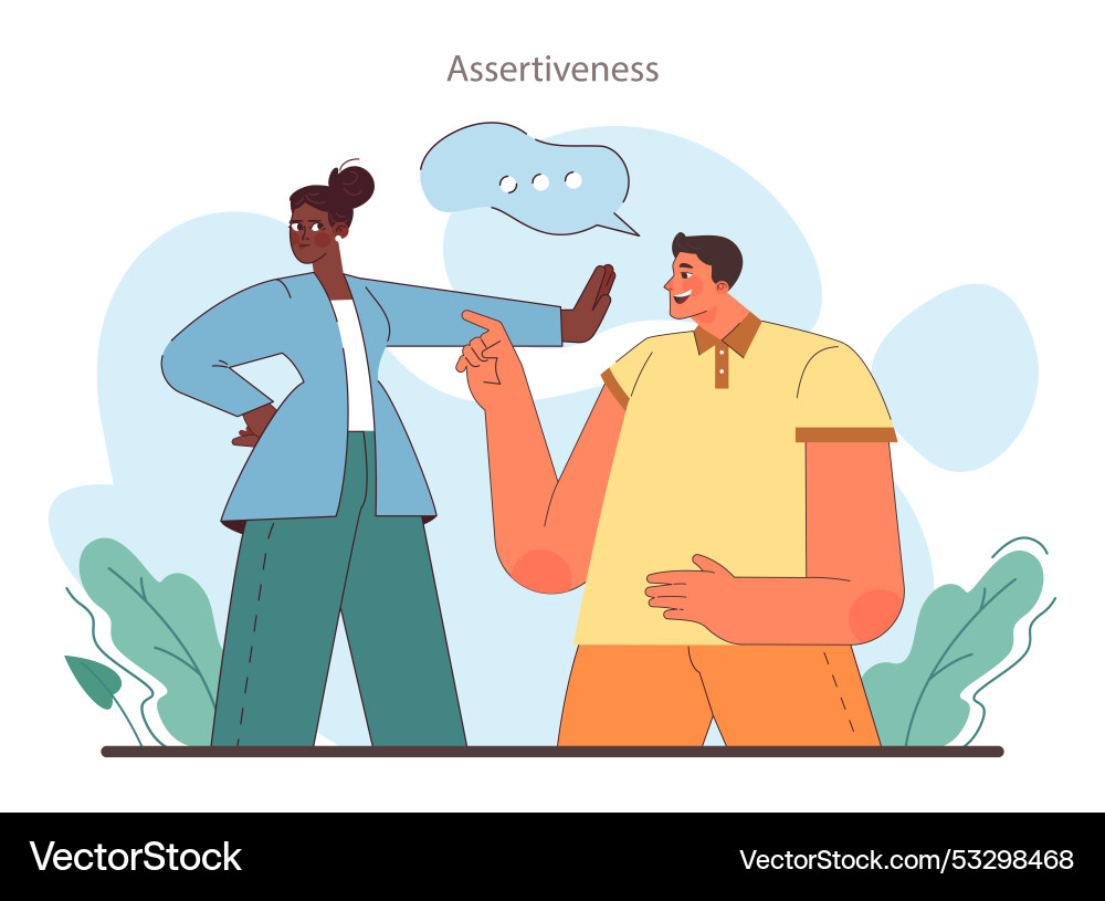 Soft skill development character Soft skill development character vector image