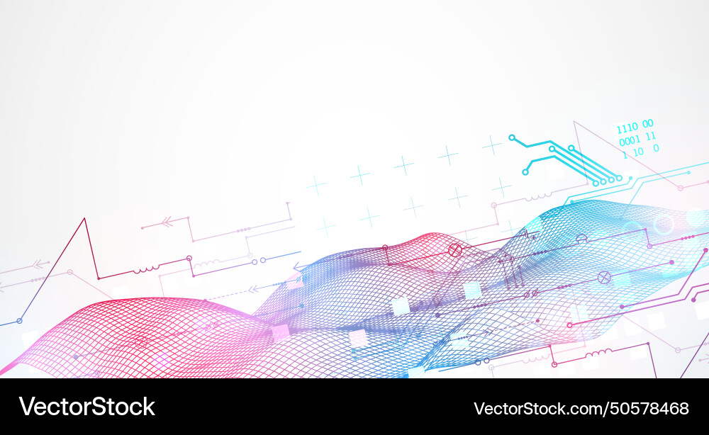 Wireframe big data concept abstract digital Wireframe big data concept abstract digital vector image