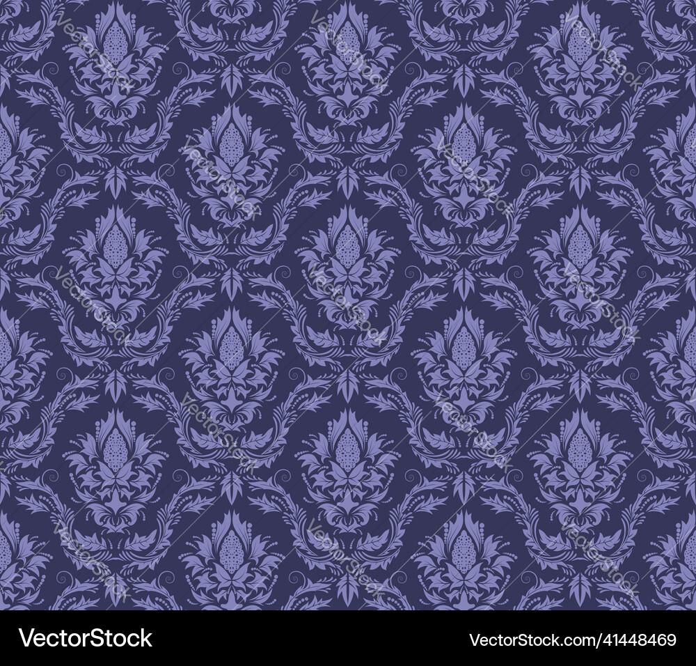 Damask seamless pattern Damask seamless pattern vector image