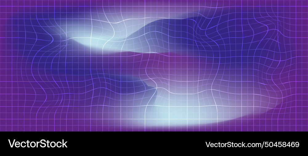 Gradient background with wavy checkered pattern Gradient background with wavy checkered pattern vector image