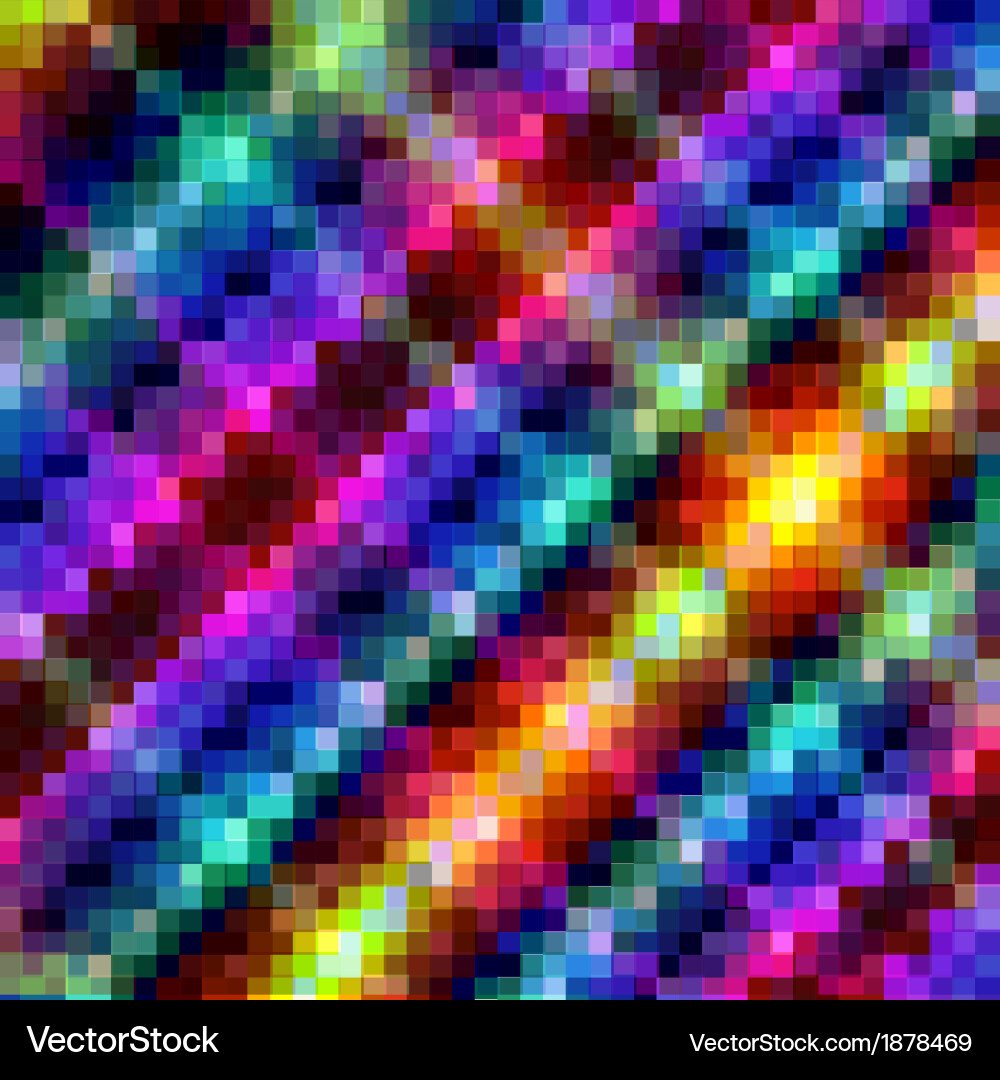 Vibrant Mosaic Background Vector Image